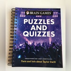 Taylor Swift Brain Games Puzzles, Quizzes,  Games, Facts, Info Book